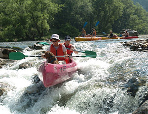 Descente de l'Ardèche en canoë