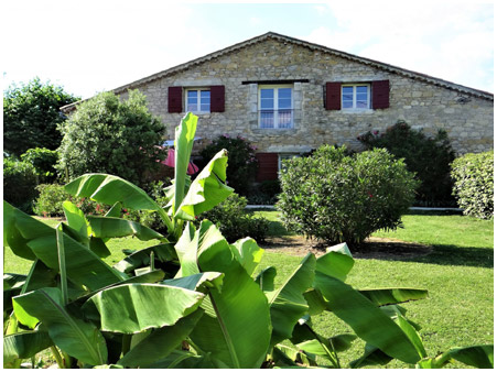 Piscine dans le jardin